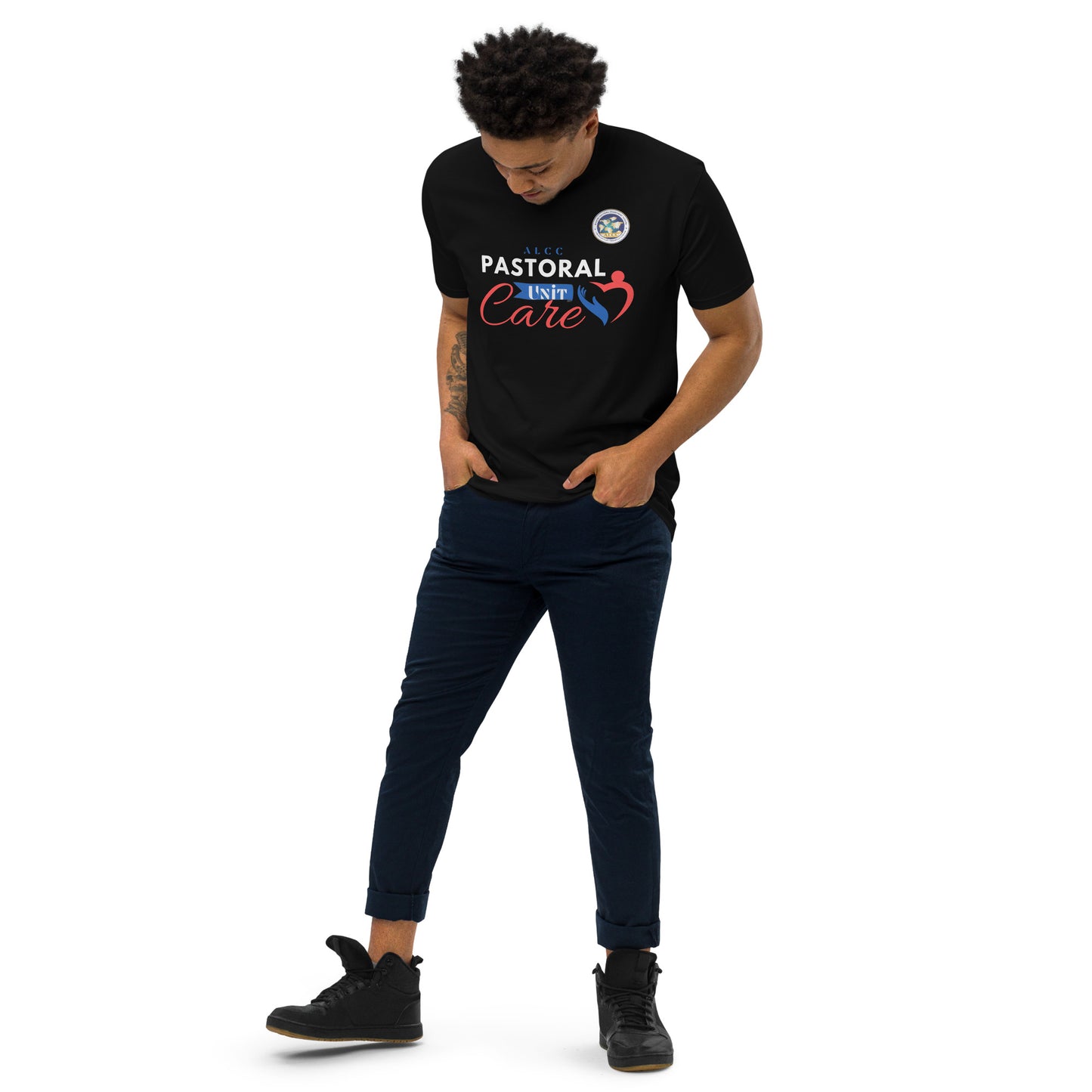 Pastoral care Men’s premium heavyweight tee