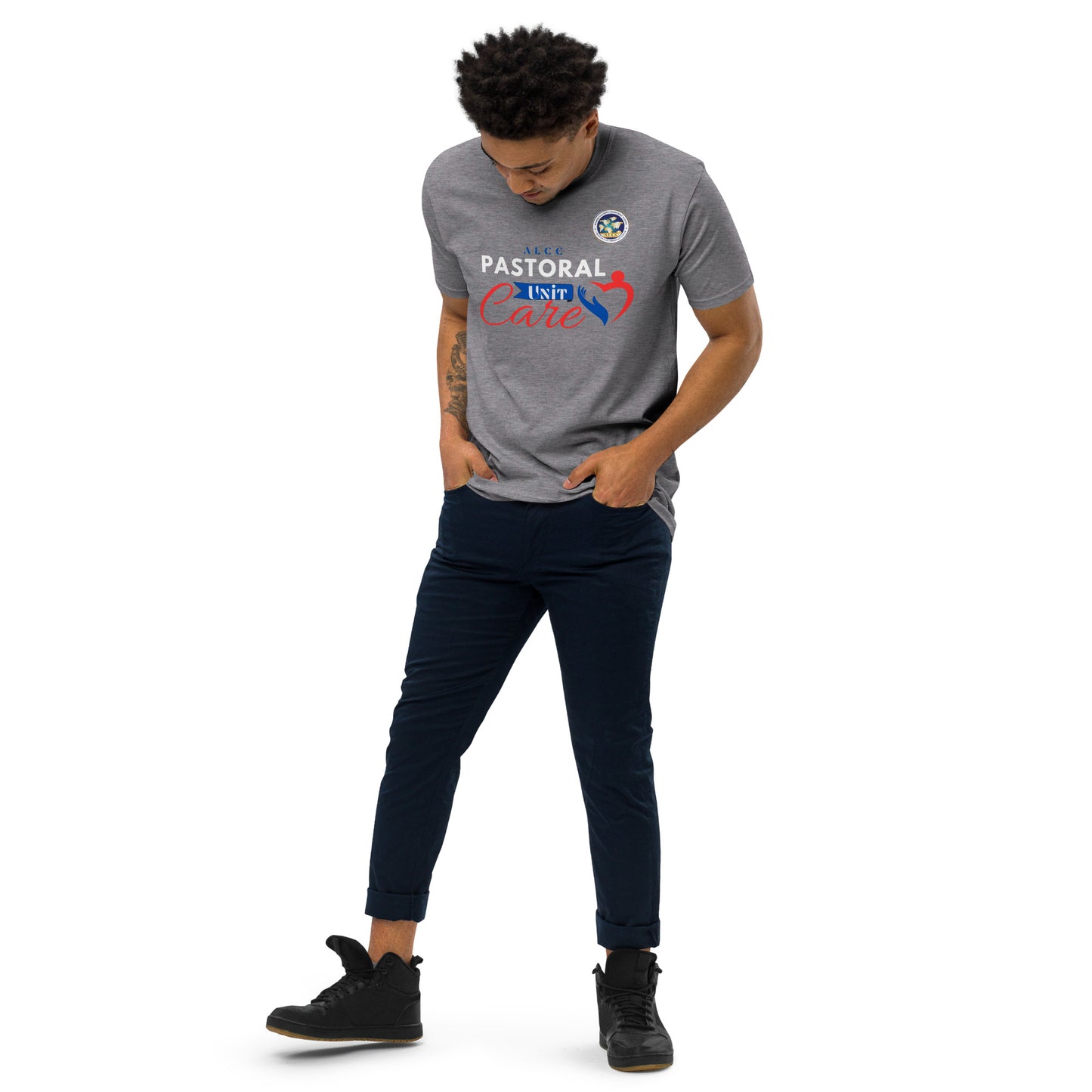 Pastoral care Men’s premium heavyweight tee