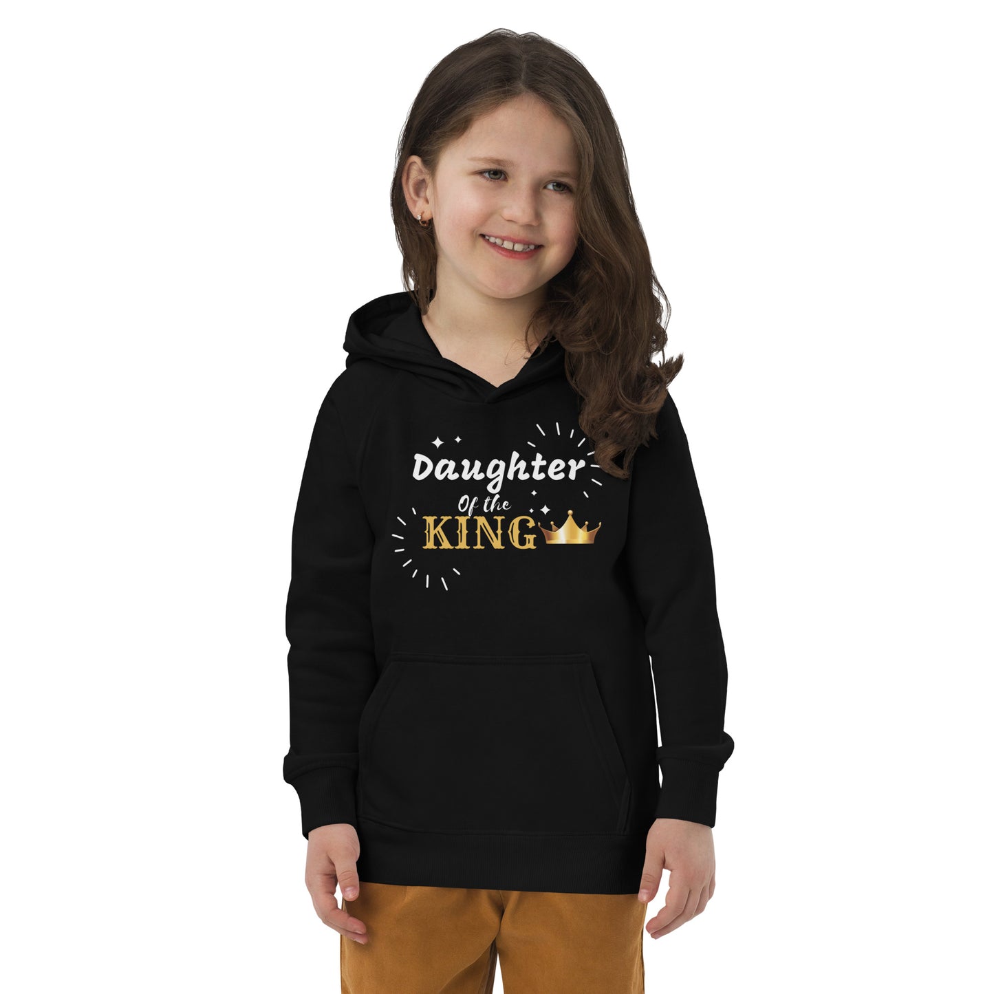 DAUGHTER OF THE KING  Kids eco hoodie