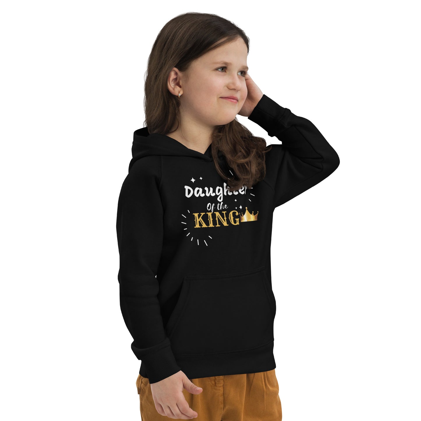 DAUGHTER OF THE KING  Kids eco hoodie