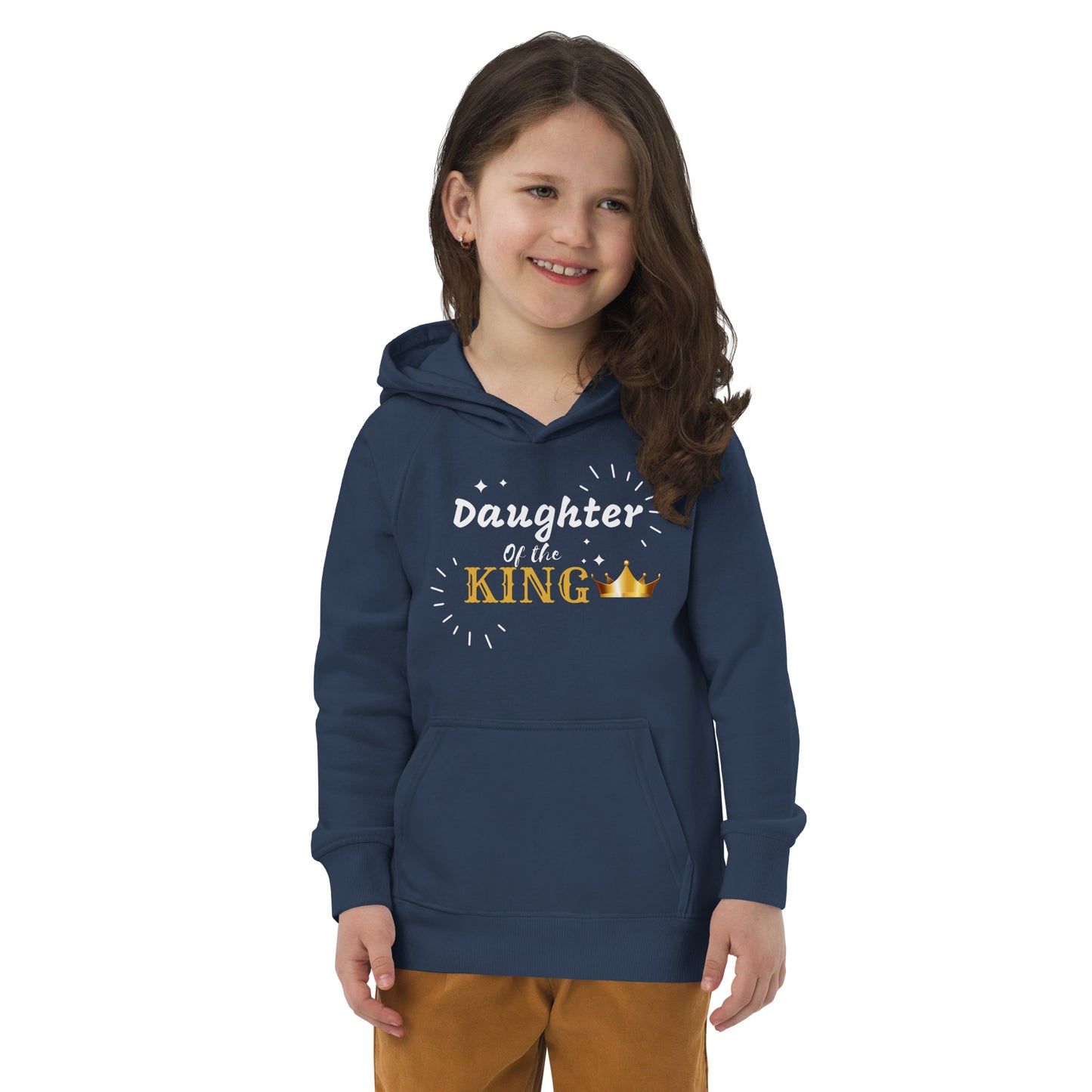 DAUGHTER OF THE KING  Kids eco hoodie