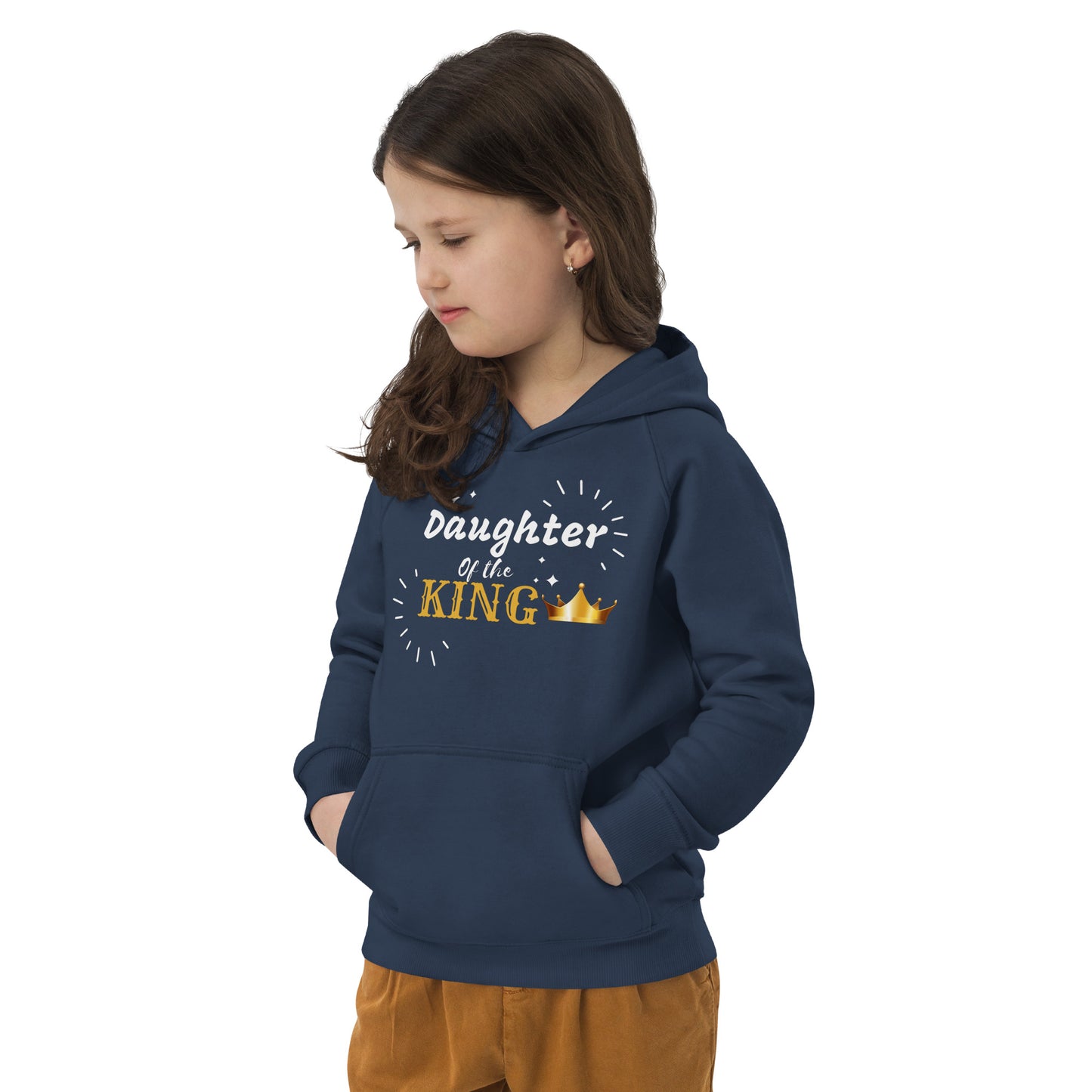 DAUGHTER OF THE KING  Kids eco hoodie