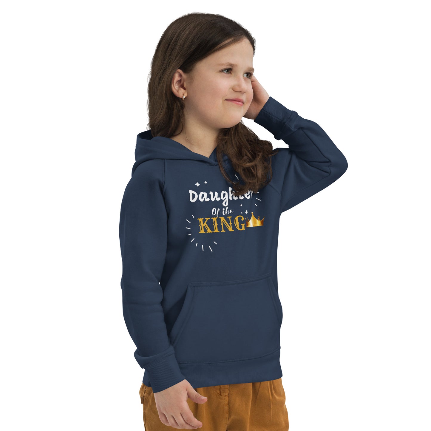 DAUGHTER OF THE KING  Kids eco hoodie