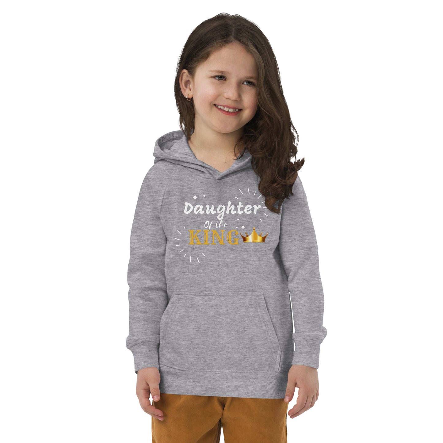 DAUGHTER OF THE KING  Kids eco hoodie