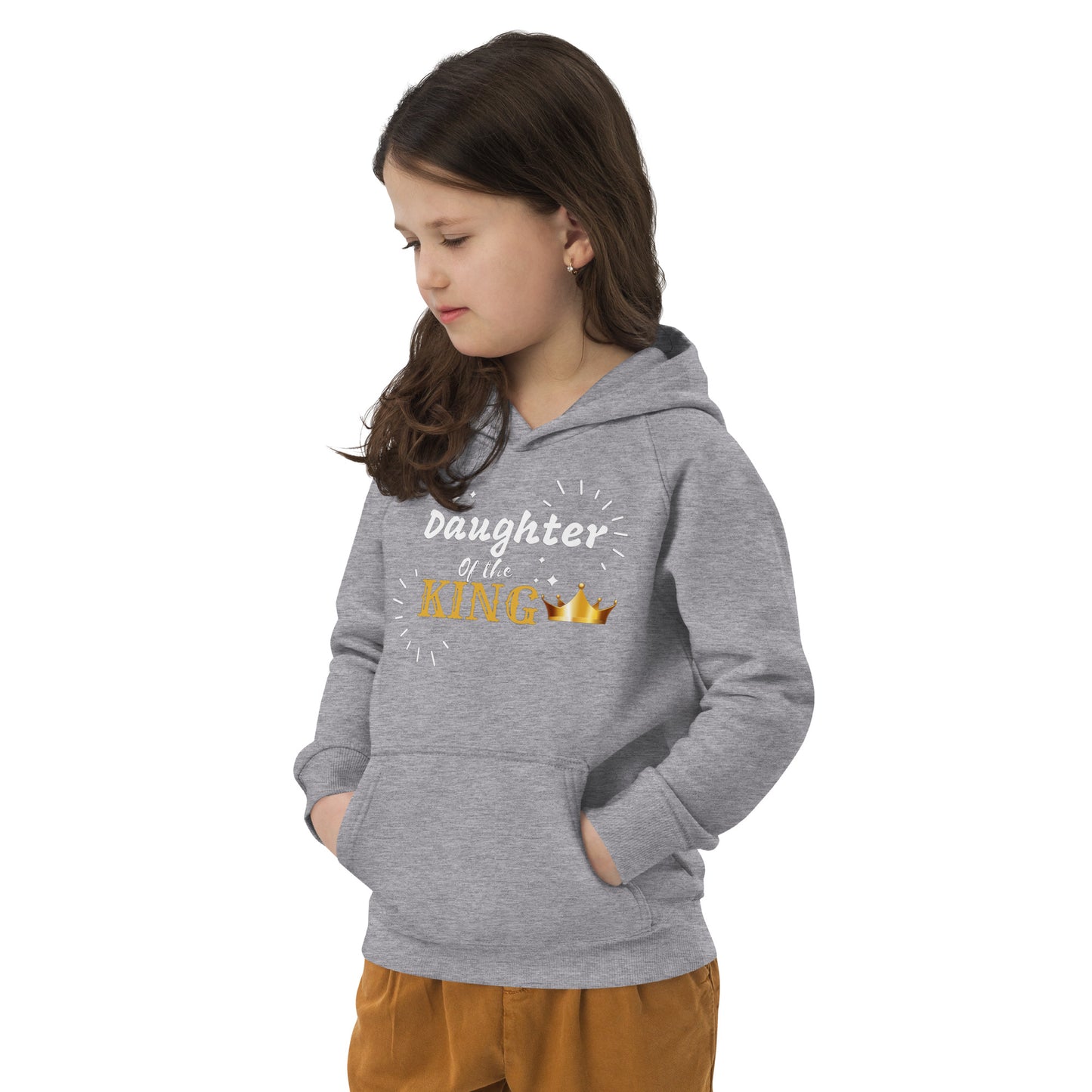 DAUGHTER OF THE KING  Kids eco hoodie