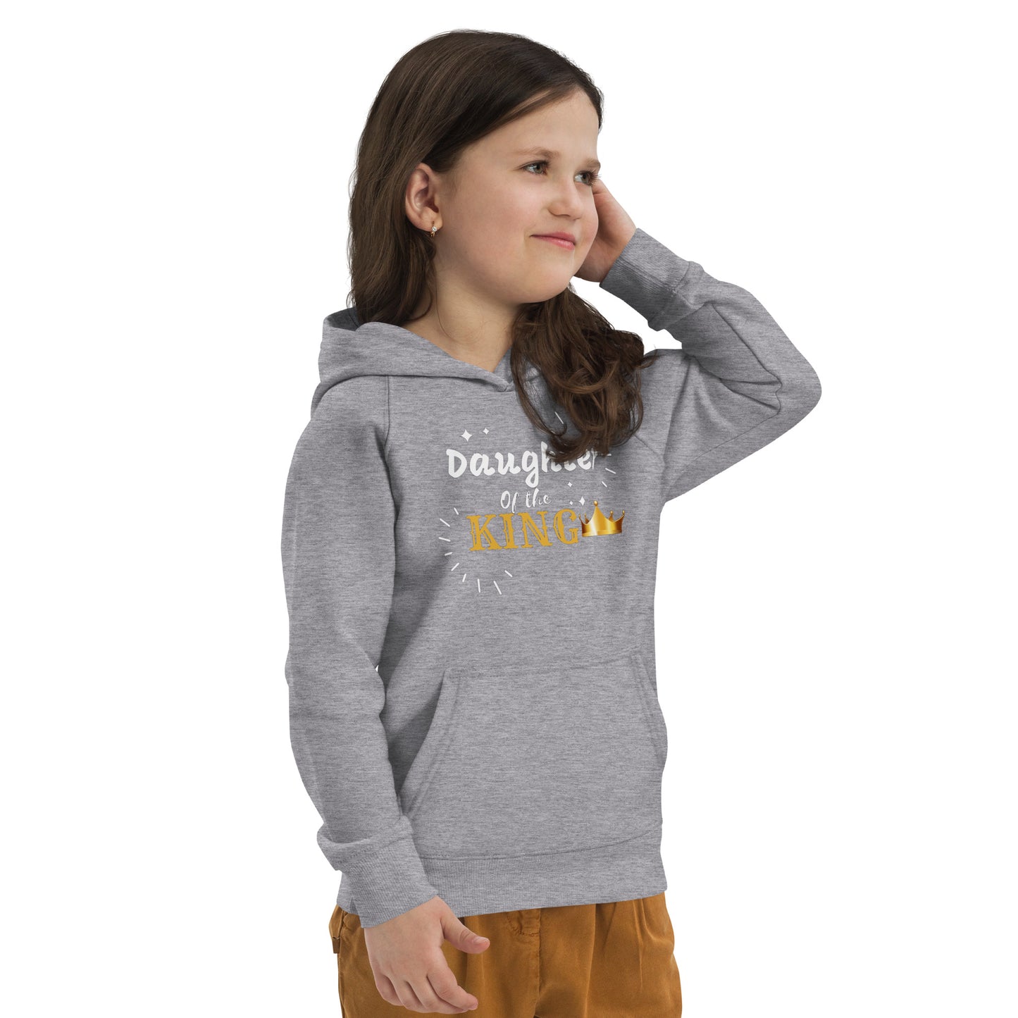 DAUGHTER OF THE KING  Kids eco hoodie