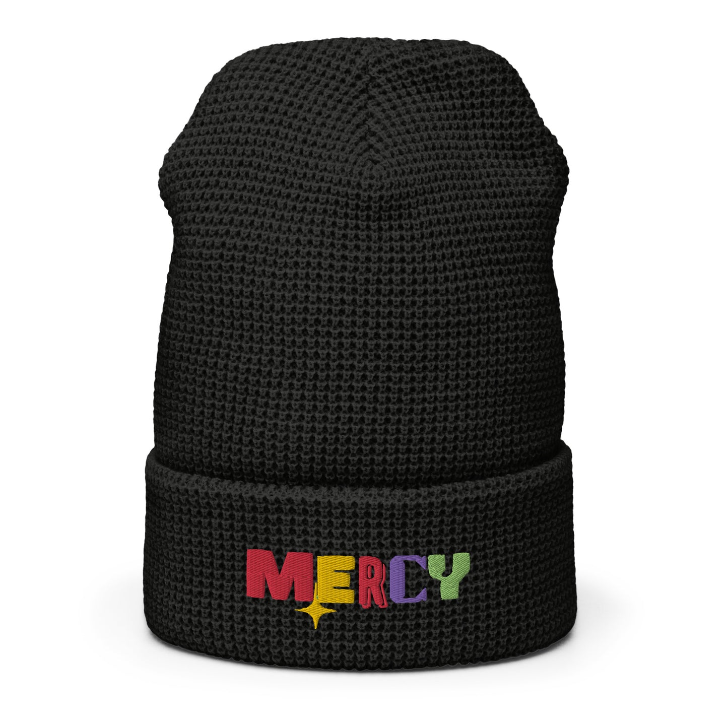 MERCY Waffle beanie (Embroidery)