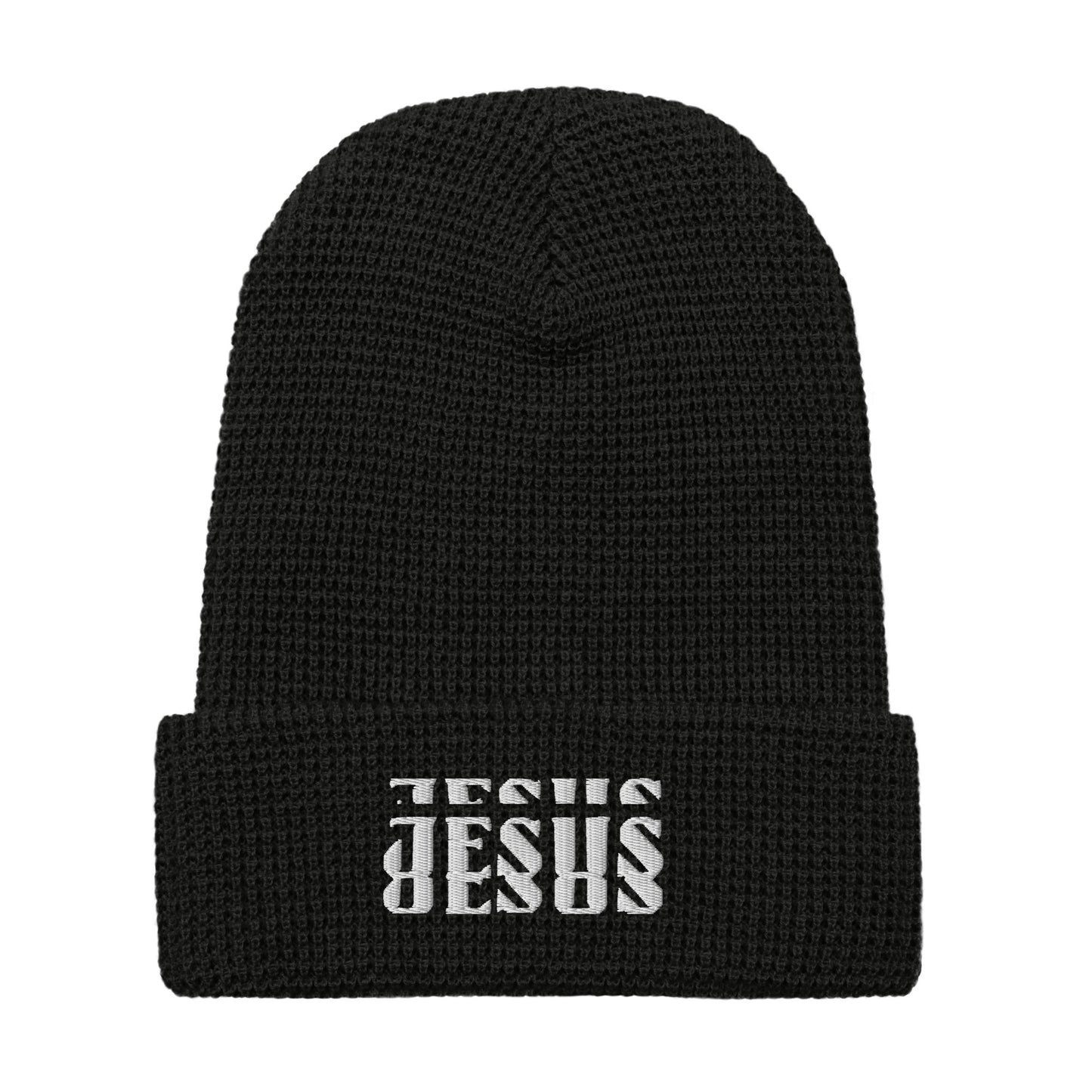 JESUS Waffle beanie (Embroidery)